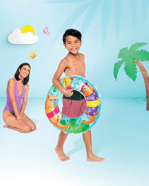 Intex Inflatable Transparent Ring Swim Tube 61cm