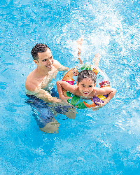 Intex Inflatable Transparent Ring Swim Tube 61cm