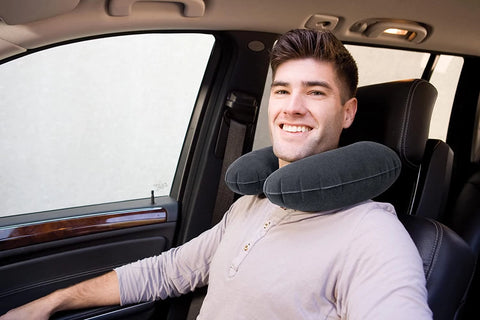 Intex Inflatable Travel Pillow Head Rest Cushion 36x30x10cm