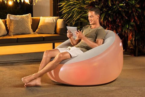 Bestway Inflate-A-Chair LED Air Chair 102x97x71cm