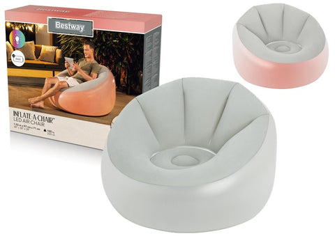 Bestway Inflate-A-Chair LED Air Chair 102x97x71cm