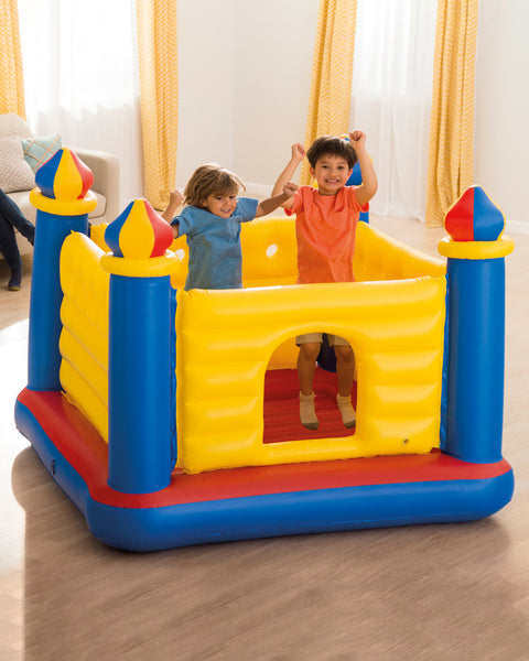 Intex Jump-O-Lene Inflatable Bouncer Castle House 175x175x135cm