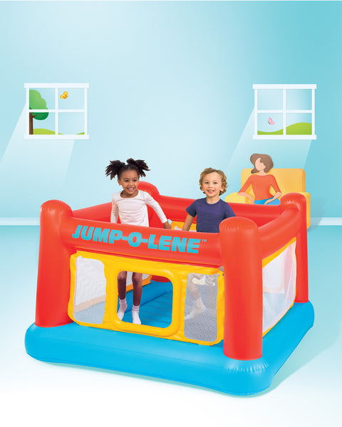 Intex Jump-O-Lene Inflatable Bouncer Castle House 175x175x135cm