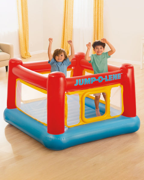 Intex Jump-O-Lene Inflatable Bouncer Castle House 175x175x135cm