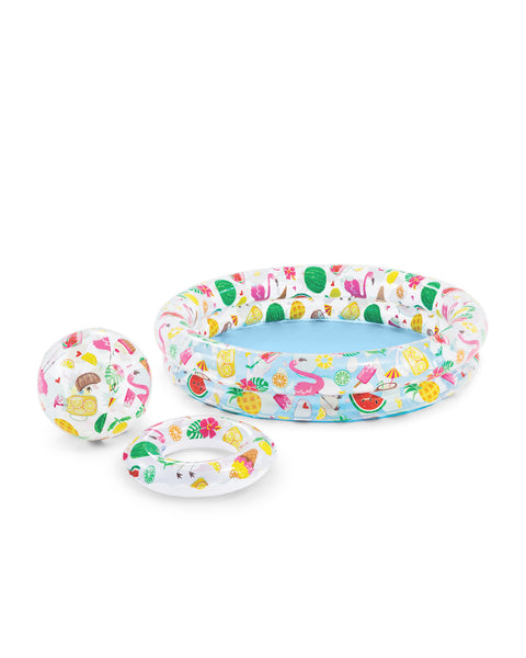 Intex Just So Fruity Inflatable Kiddie Pool Set 122x25cm