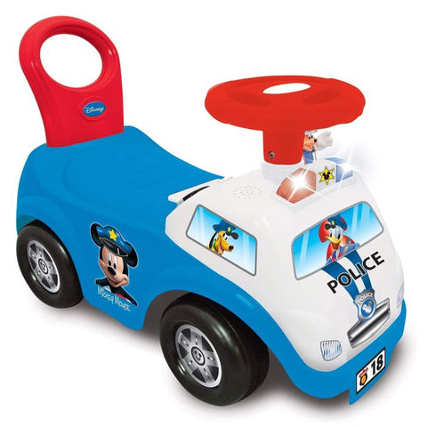 Kiddieland Disney Mickey Mouse Police Car Lights N' Sounds Activity Ride-On