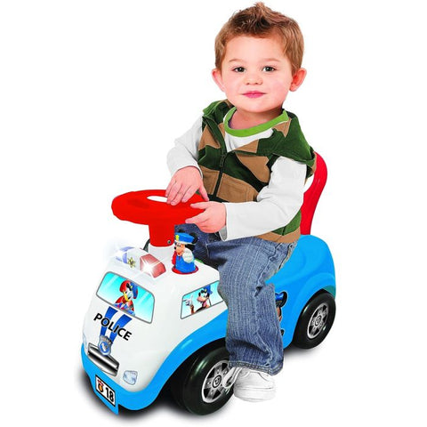 Kiddieland Disney Mickey Mouse Police Car Lights N' Sounds Activity Ride-On