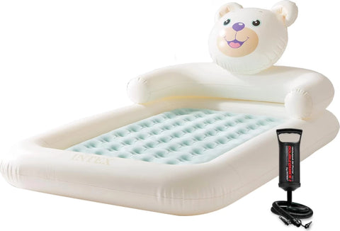 Intex Kidz Travel Bear Bed With Hand Pump 178x114x25cm