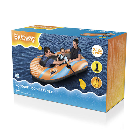 Bestway Kondor 3000 Raft Set 212x122cm, 1-3 Person
