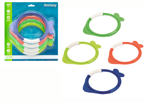 Bestway Lil' Fish Dive Ring Toys