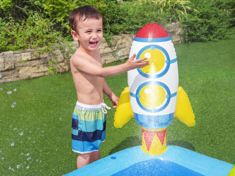 Bestway Little Astronaut Pool Play Center With Slide 228x206x84cm