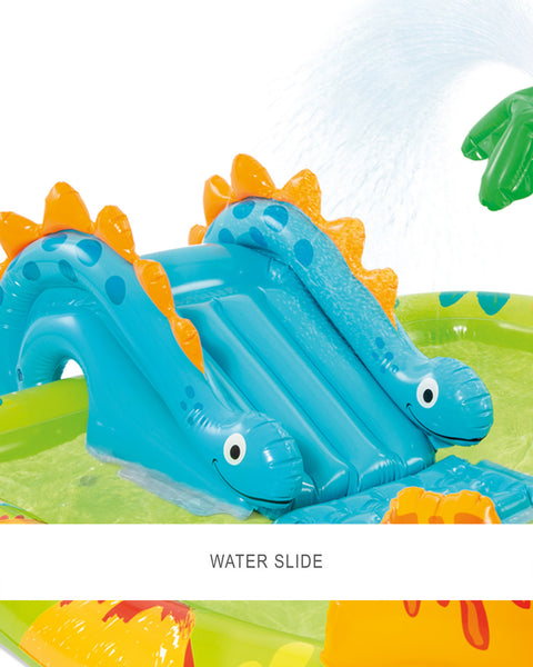 Intex Little Dino Inflatable Play Center With Slide 192x152x58cm