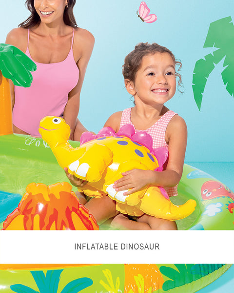 Intex Little Dino Inflatable Play Center With Slide 192x152x58cm
