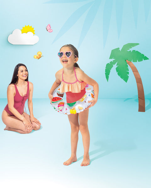 Intex Lively Print Inflatable Swim Rings 51cm