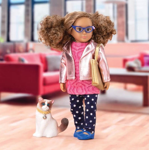 Lori Dash & Denelle Doll & Cat 15cm