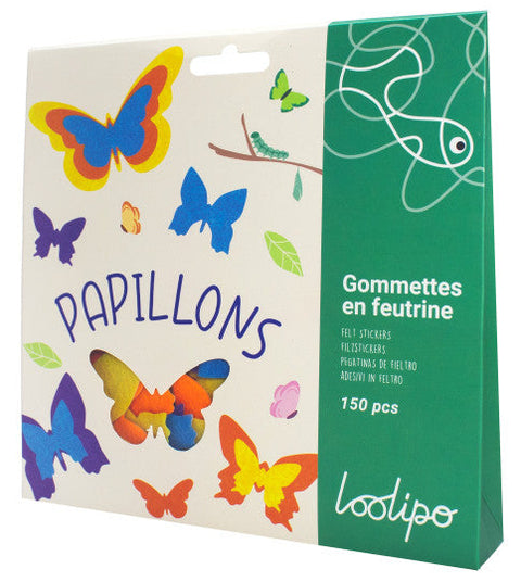 Loolipo Gommettes En Feutrine Papillons