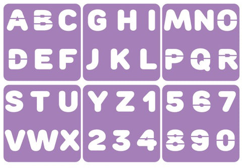 Loolipo Pochoirs Chiffres & Lettres
