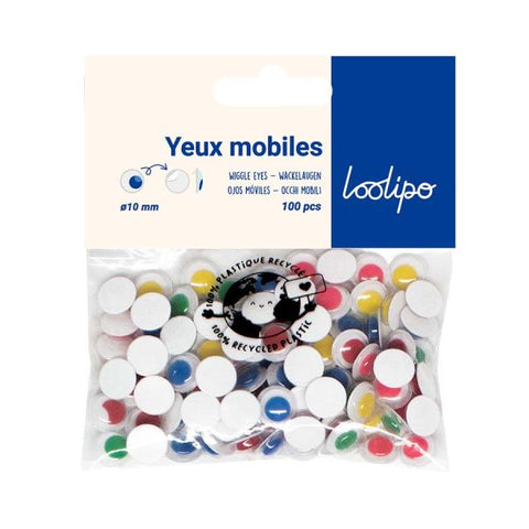 Loolipo Yeux Mobiles Adhésifs Colorés