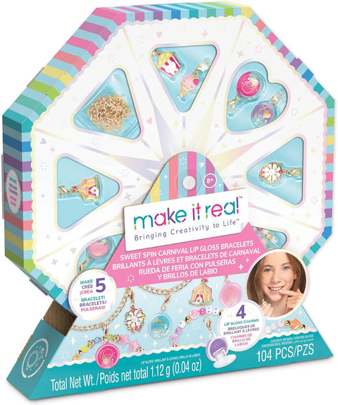 Make It Real Sweet Spin Carnival Lip Gloss Bracelets