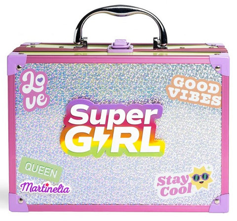 Martinelia Supergirl Makeup Case with Mirror and Led Lights
