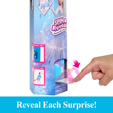 Disney Frozen Spin & Reveal Elsa Fashion Doll & Accessories With 11 Surprises