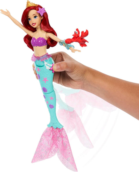 Disney Princess Ocean Friends Ariel Swimming Mermaid Doll With Squirt