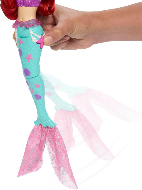 Disney Princess Ocean Friends Ariel Swimming Mermaid Doll With Squirt