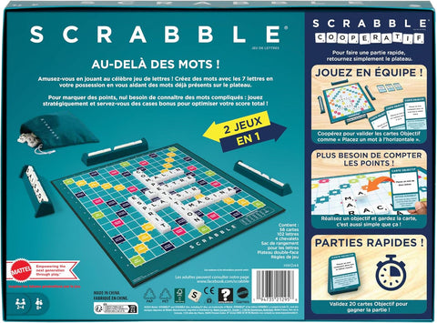 Mattel Games Scrabble Classique 2 En 1