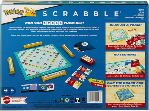 Mattel Games Scrabble Pokémon
