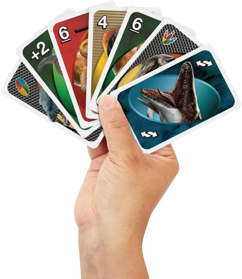 Mattel Games UNO Jurassic World Rebirth Card Game