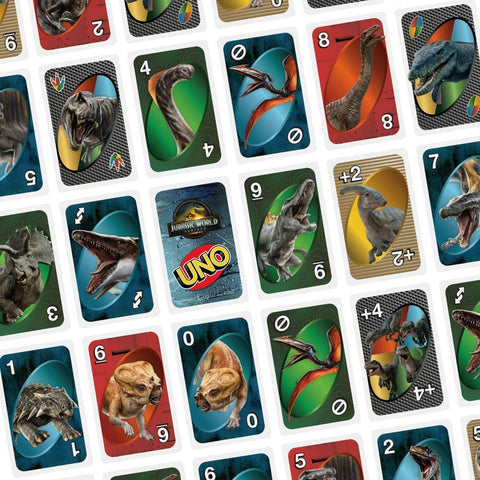 Mattel Games UNO Jurassic World Rebirth Card Game