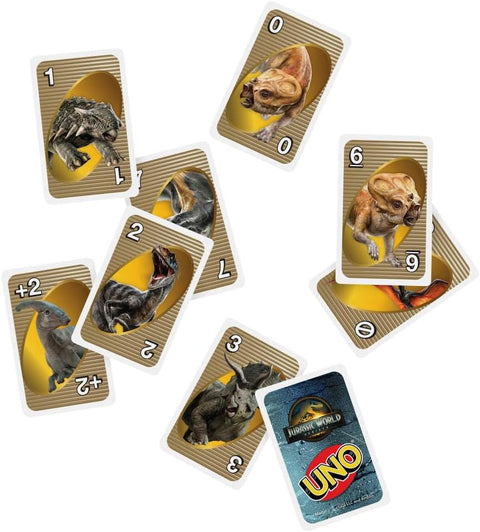 Mattel Games UNO Jurassic World Rebirth Card Game