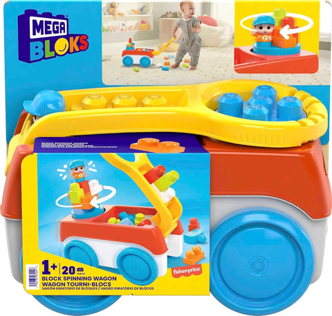 Mega Bloks Block Spinning Wagon 19 Pieces