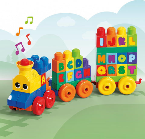 Mega Bloks First Builders ABC Musical Train Blocks 50 Pieces