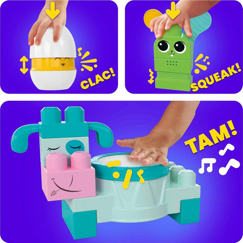Mega Bloks Musical Farm Band Sensory Block 45 Pieces