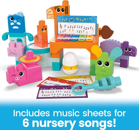 Mega Bloks Musical Farm Band Sensory Block 45 Pieces