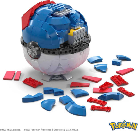 MEGA Pokémon Jumbo Great Ball Building Set 299 Pieces