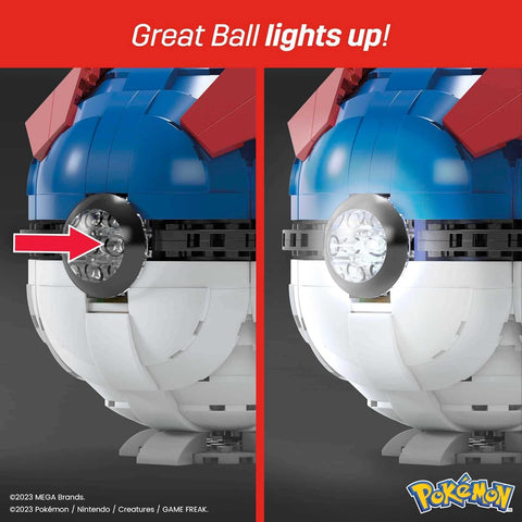 MEGA Pokémon Jumbo Great Ball Building Set 299 Pieces