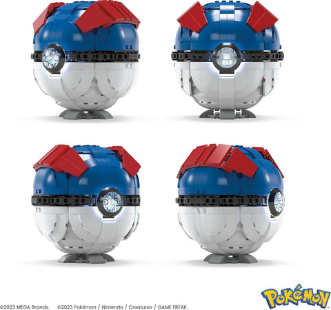 MEGA Pokémon Jumbo Great Ball Building Set 299 Pieces