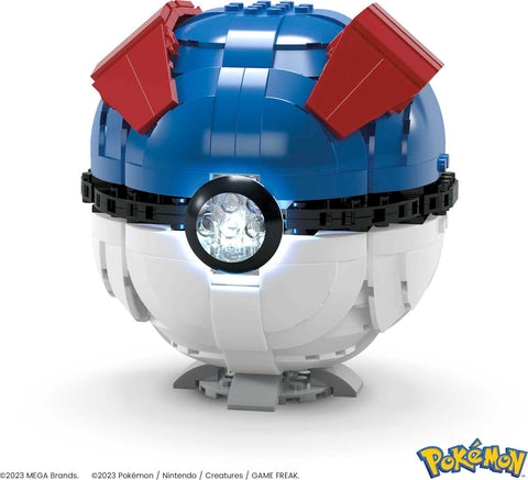 MEGA Pokémon Jumbo Great Ball Building Set 299 Pieces