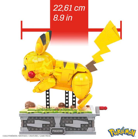 MEGA Pokémon Motion Pikachu Building Brick Set With Mechanized Motion 1095 Pieces