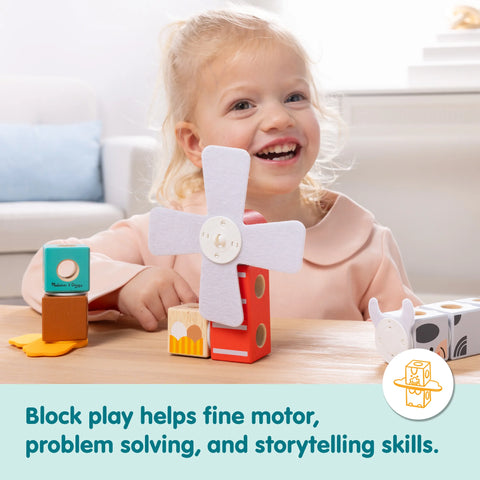 Melissa & Doug Blockables Farm Friends Play Set