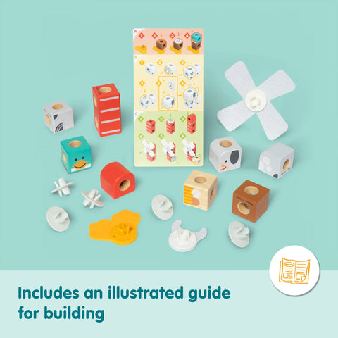 Melissa & Doug Blockables Farm Friends Play Set