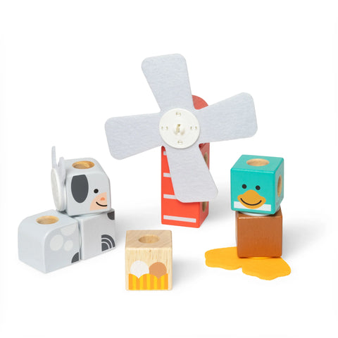 Melissa & Doug Blockables Farm Friends Play Set