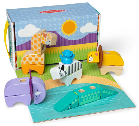 Melissa & Doug Blockables Safari Play Set