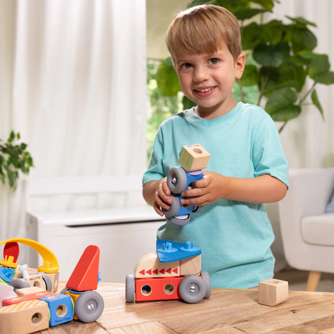 Melissa & Doug Blockables Vehicles Play Set
