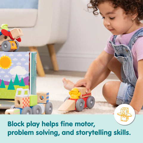Melissa & Doug Blockables Vehicles Play Set
