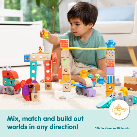 Melissa & Doug Blockables Vehicles Play Set