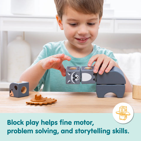 Melissa & Doug Blockables Woodland Friends Play Set