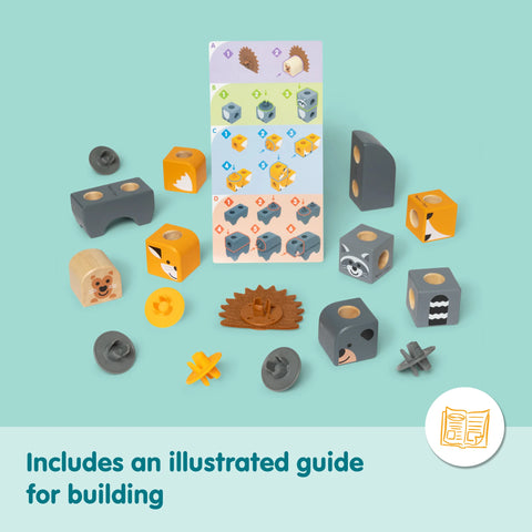 Melissa & Doug Blockables Woodland Friends Play Set